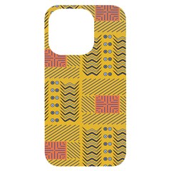 Digital Paper African Tribal Iphone 14 Pro Black Uv Print Case by HermanTelo