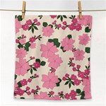 Floral Vintage Flowers Face Towel Front