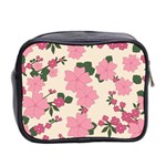 Floral Vintage Flowers Mini Toiletries Bag (Two Sides) Back