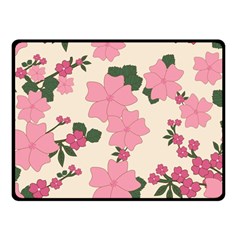 Floral Vintage Flowers Fleece Blanket (small) by Dutashop