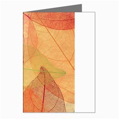 Leaves Patterns Colorful Leaf Pattern Greeting Cards (pkg Of 8) by Cemarart