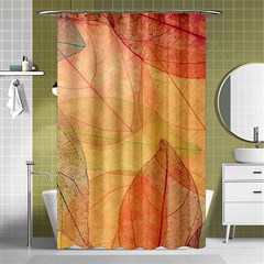 Leaves Patterns Colorful Leaf Pattern Shower Curtain 48  X 72  (small)  by Cemarart