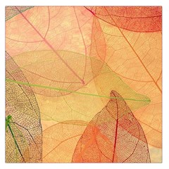 Leaves Patterns Colorful Leaf Pattern Square Satin Scarf (36  X 36 ) by Cemarart