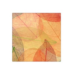 Leaves Patterns Colorful Leaf Pattern Satin Bandana Scarf 22  X 22  by Cemarart