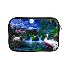 Flamingo Paradise Scenic Bird Fantasy Moon Paradise Waterfall Magical Nature Apple Ipad Mini Zipper Cases by Ndabl3x