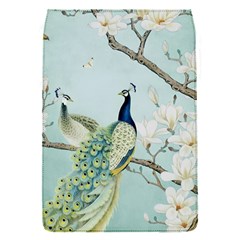 Couple Peacock Bird Spring White Blue Art Magnolia Fantasy Flower Removable Flap Cover (s) by Ndabl3x