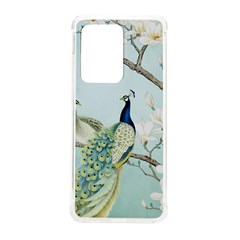 Couple Peacock Bird Spring White Blue Art Magnolia Fantasy Flower Samsung Galaxy S20 Ultra 6 9 Inch Tpu Uv Case by Ndabl3x