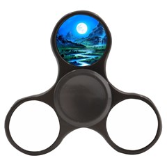 Bright Full Moon Painting Landscapes Scenery Nature Finger Spinner by Ndabl3x