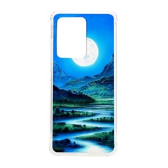 Bright Full Moon Painting Landscapes Scenery Nature Samsung Galaxy S20 Ultra 6 9 Inch Tpu Uv Case by Ndabl3x