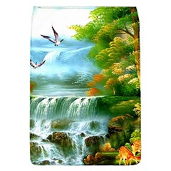 Paradise Forest Painting Bird Deer Waterfalls Removable Flap Cover (l) by Ndabl3x