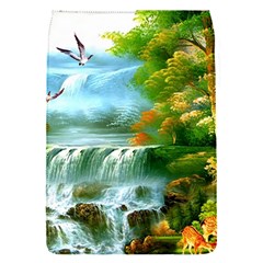 Paradise Forest Painting Bird Deer Waterfalls Removable Flap Cover (s) by Ndabl3x