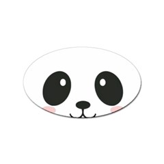 Cute Panda Love Animal Sticker Oval (100 Pack) by Ndabl3x