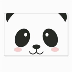 Cute Panda Love Animal Postcard 4 x 6  (pkg Of 10) by Ndabl3x