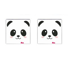 Cute Panda Love Animal Cufflinks (square)