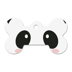 Cute Panda Love Animal Dog Tag Bone (one Side) by Ndabl3x