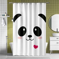 Cute Panda Love Animal Shower Curtain 48  X 72  (small)  by Ndabl3x