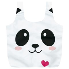 Cute Panda Love Animal Full Print Recycle Bag (xl) by Ndabl3x