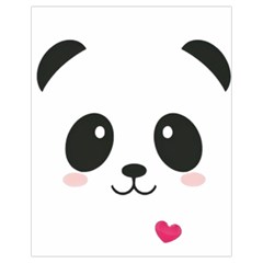 Cute Panda Love Animal Drawstring Bag (small) by Ndabl3x