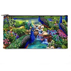 Peacocks In Garden Pencil Case by Ndabl3x