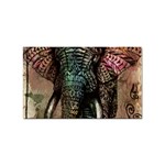 Tribal Elephant Sticker (Rectangular) Front