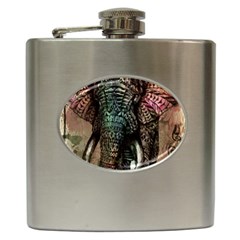 Tribal Elephant Hip Flask (6 Oz) by Ndabl3x