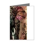 Tribal Elephant Mini Greeting Card Left