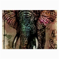 Tribal Elephant Large Glasses Cloth (2 Sides) by Ndabl3x