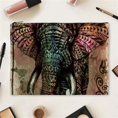 Tribal Elephant Cosmetic Bag (xl) by Ndabl3x