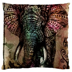 Tribal Elephant Standard Premium Plush Fleece Cushion Case (one Side) by Ndabl3x