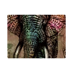 Tribal Elephant Premium Plush Fleece Blanket (mini) by Ndabl3x