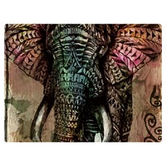 Tribal Elephant Premium Plush Fleece Blanket (extra Small) by Ndabl3x