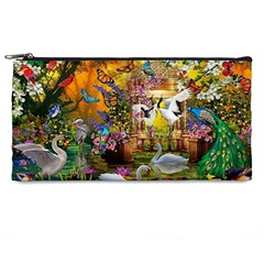 Garden Of Paradise Butterfly Swan Bird Painting Gazebo, Peacock Flower Pencil Case by Ndabl3x