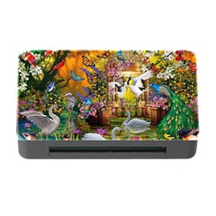 Garden Of Paradise Butterfly Swan Bird Painting Gazebo, Peacock Flower Memory Card Reader With Cf by Ndabl3x