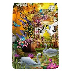 Garden Of Paradise Butterfly Swan Bird Painting Gazebo, Peacock Flower Removable Flap Cover (s) by Ndabl3x