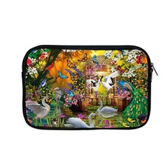 Garden Of Paradise Butterfly Swan Bird Painting Gazebo, Peacock Flower Apple Macbook Pro 13  Zipper Case by Ndabl3x