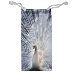 White Peacock Bird Jewelry Bag by Ndabl3x