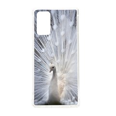 White Peacock Bird Samsung Galaxy Note 20 Tpu Uv Case by Ndabl3x