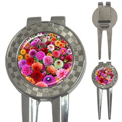 Flowers Colorful Garden Nature 3-in-1 Golf Divots by Ndabl3x