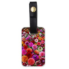 Flowers Colorful Garden Nature Luggage Tag (one Side) by Ndabl3x