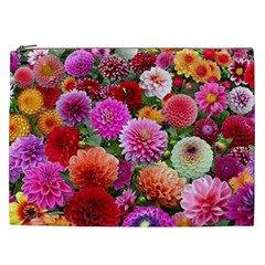 Flowers Colorful Garden Nature Cosmetic Bag (xxl) by Ndabl3x