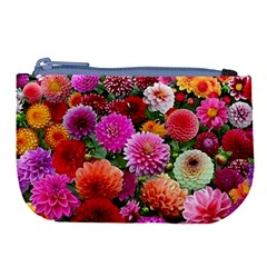 Flowers Colorful Garden Nature Large Coin Purse by Ndabl3x