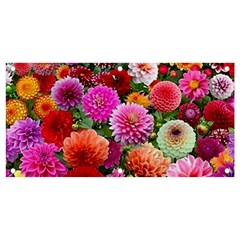 Flowers Colorful Garden Nature Banner And Sign 4  X 2 