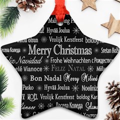 Abstract Advent Backdrop Background Card Ornament (star)