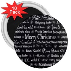 Abstract Advent Backdrop Background Card 3  Magnets (10 Pack)  by Azkajaya