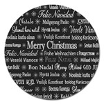 Abstract Advent Backdrop Background Card Magnet 5  (Round) Front