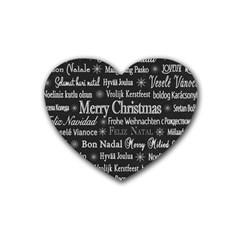 Abstract Advent Backdrop Background Card Rubber Heart Coaster (4 Pack) by Azkajaya