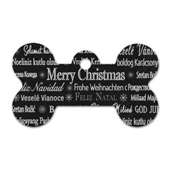 Abstract Advent Backdrop Background Card Dog Tag Bone (one Side) by Azkajaya