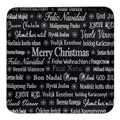 Abstract Advent Backdrop Background Card Square Glass Fridge Magnet (4 Pack)