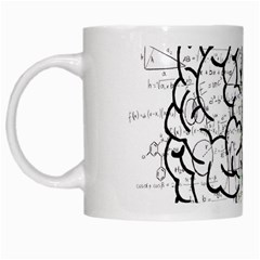 Brain Mind Psychology Idea Drawing Short Overalls White Mug