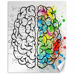 Brain Mind Psychology Idea Drawing Short Overalls Canvas 11  X 14 